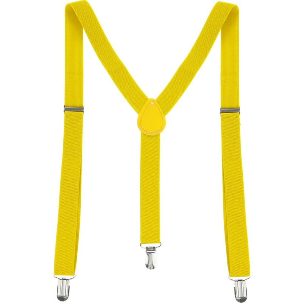Suspenders Metal Clips Adjustable Elastic Band Y Shaped Suspender Bright Red